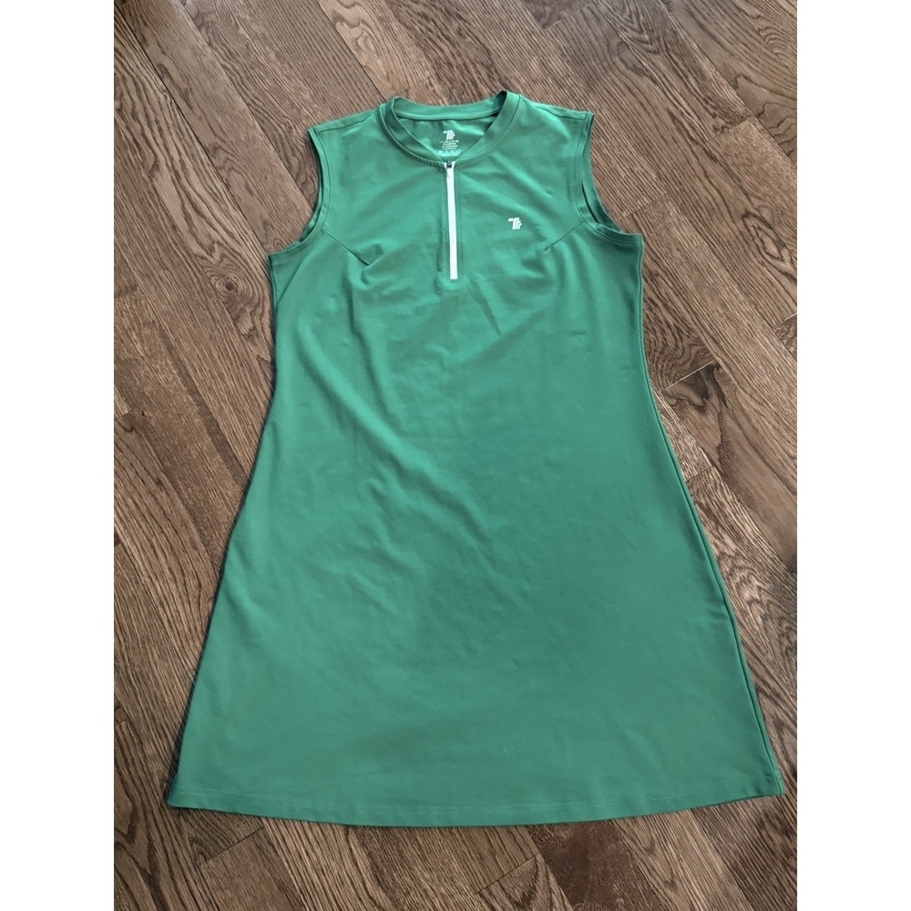 Travels Together With You Sz L Shift Golf Dress Kelly Green